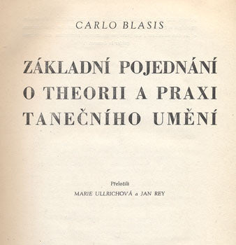 1947. Taneční listy. /Jan Rey/tanec/divadlo/