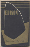 NEZVAL; VÍTĚZSLAV: EDISON. - 1940. Obálka FR. MUZIKA. České básně.