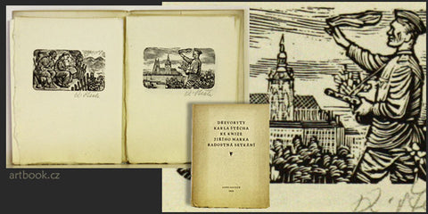 1954. 13 dřevorytů na volných listech (ruční papír; 12x sign.). /socialistický realismus/