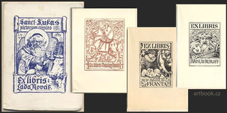 LÁĎA NOVÁK. Popisný seznam jeho ex libris. - 1938. Monografie ex libris II. 7 původních ex libris. /exlibris/
