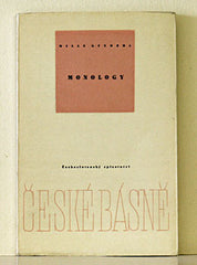 KUNDERA; MILAN: MONOLOGY. - 1957. 1. vyd. obálka a úprava JOSEF KAPLICKÝ. /60/