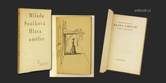 SOUČKOVÁ; MILADA: HLAVA UMĚLCE. - 1946. Studie k větší práci. 1. vyd. Pamir. Edice Blíženci; sv. 1. . Il. KAMIL LHOTÁK.