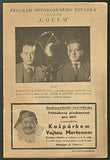 VOSKOVEC a WERICH: GOLEM - 1931. Divadelní program. /w/
