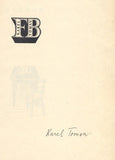 TOMAN; KAREL: POHÁDKY KRVE. - 1928. Podpis autora. Úprava FRANTIŠEK KYSELA.