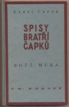 1941. Spisy bratří Čapků. /kč/