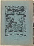 FIŠER; FELIX: OBĚŤ ETIKETY. - (1921). Knihovna českých loutkářů. 'Loutkář'. /loutkové divadlo/