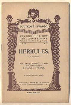 1916. Vyzkoušené hry pro Alšovy loutky. /Kopecký/Faltus/Koberle/loutkové divadlo/