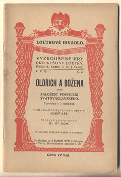 1916. Vyzkoušené hry pro Alšovy loutky. /Káš/Zich/loutkové divadlo/