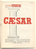 VOSKOVEC a WERICH: CAESAR. - (1957). Divadlo satiry. Texty V. Nezval a A. Hoffmeister. /w/60/Divadelní program/