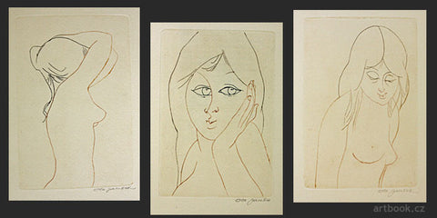 1975. Lyra Pragensis; ed. Polyhymnia sv. 4. 3 barevné; sign. lepty OTA JANEČEK.