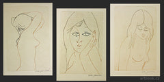 Janeček - FLORIAN; MIROSLAV: KNÍŽKA LÁSKY. - 1975. Lyra Pragensis; ed. Polyhymnia sv. 4. 3 barevné; sign. lepty OTA JANEČEK.