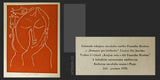 JANEČEK; OTA. ZASNĚNÁ. - 1970.  Sign. linoryt. 215X163 Faksimile rukopisu Františka Hrubína.