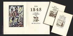 ROK 1848 V OHLASU JARMAREČNÍCH PÍSNÍ. - 1948. Ručně kolorovaný dřevoryt MICHAEL FLORIAN.