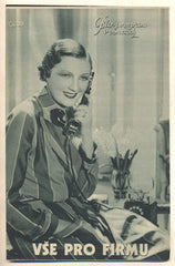 VŠE PRO FIRMU. - (1934). Režie: Rudolf Meinert. Hrají: O. Karlweis; F. Bressart; G. Berndtová. /Bio-program /film/pro