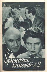 ŠPIONÁŽNÍ KANCELÁŘ Č. 2. - (1935). Hrají - Comedie Francaise: V. Korenová; J. Crispinová; J. Murat. /Bio-program/film/