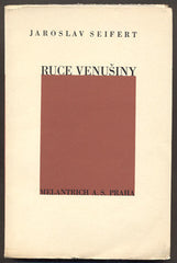 SEIFERT; JAROSLAV: RUCE VENUŠINY. - 1936. Poesie sv. 18. Frontispice ANTONÍN PROCHÁZKA.