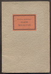 KAMINSKY; BOHDAN: VERŠE MILOSTNÉ. - 1931.