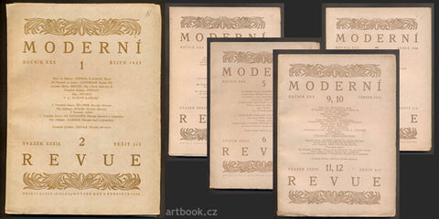 1923 - 1924. Původní grafické přílohy: DILLINGER; KOBLIHA; MAJER; NAUMAN; RAMBOUSEK; ŠVABINSKÝ.