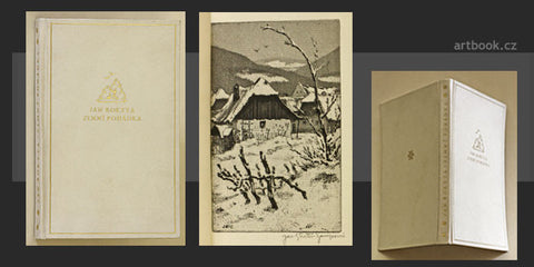 1928. Sign. akvatinta JAROSLAV STRETTI - ZAMPONI; podpis autora; pergamenová vazba. 