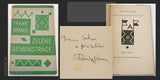 1921. Podpis autora s dedikací Ivanu Sukovi; linoryty (obálka a titulní list) JOSEF ČAPEK. /jc/
