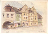 1941. Sedmdesát kreseb a akvarelů. Dedikace s podpisem B. Kozáka; dat. 14.8. 1941.