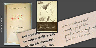 HOLAN; VLADIMÍR: KAMENI; PŘICHÁZÍŠ. - 1937. Podpis autora a  rukopisné úpravy textu.  1. vyd.