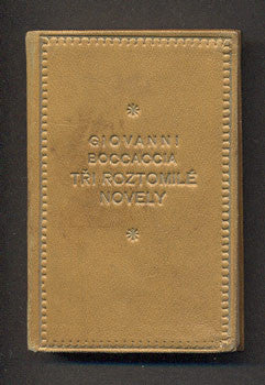 1930. Na japanu ex. č. 128/200.; celokožená vazba.  /miniature edition/