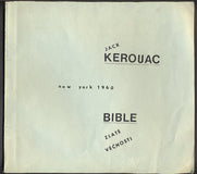 KEROUAC; JACK: BIBLE ZLATÉ VĚČNOSTI. - 197O - 1989. Samizdat  The Scripture of the Golden Eternity.
