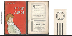 HILAR; KAREL HUGO: PÍSNĚ MLÁDÍ. - 1903. Moderní bibliotéka; sv.4/III. Poesie. Dekadence.