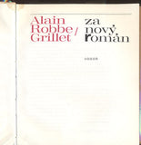 ROBBE - GRILLET; ALAIN: ZA NOVÝ ROMÁN. - 1970. obálka; vazba a úprava JIŘÍ RATHOUSKÝ.