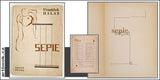 HALAS; FRANTIŠEK: SEPIE. - 1927. 1. vyd. Obálka VÍT OBRTEL; typo KAREL TEIGE. Odeon. Dedikace a podpis autora.