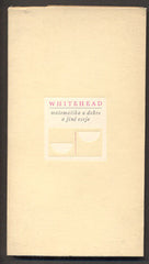 WHITEHEAD; ALFRED NORTH: MATEMATIKA A DOBRO A JINÉ ESEJE. - 1970. Edice Váhy. /filozofie/