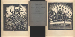 HOFMAN; VLASTISLAV. ŠEST DOB NAŠÍ HISTORIE. - 1921. Portfolio 6 linořezů.