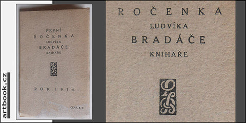 1916. Ilustrace M. ALEŠ. Text mj. Karel Dyrynk: Knihy krásné a 'krásné'.