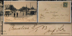 SUK JOSEF (1874-1935); český hudební skladatel; houslista ... - 1903. Pohlednice odeslaná z Barcelony Anně Dvořákové.
