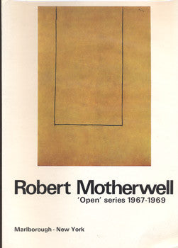 1969. Robert Motherwell. 'Open' series 1967 - 1969.