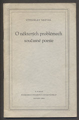 NEZVAL; VÍTĚZSLAV: O NĚKTERÝCH PROBLÉMECH SOUČASNÉ POESIE. - 1956. II. sjezd spisovatelů.