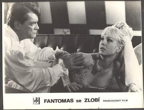 1965. Jean Marais.  Mylene Demongeot. 'Fotoska'. /film/kino/
