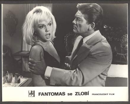 1965. Jean Marais.  Mylene Demongeot. 'Fotoska'. /film/kino/