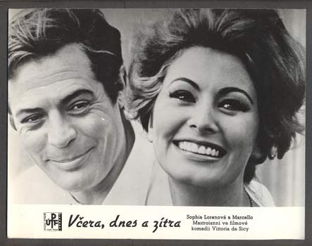1964. Sophia Loren; Marcello Mastroianni. 'Fotoska'. /film/kino/
