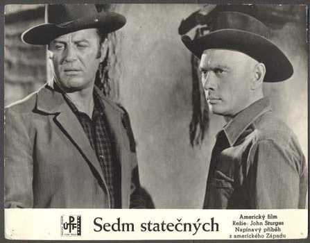 1960. Yul Brynner. Brad Dexter. 'Fotoska'. /film/kino/