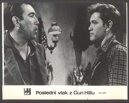 1959.  Propagační filmová fotografie; 'fotoska'. Anthony Quinn. 'Fotoska'. /film/kino/
