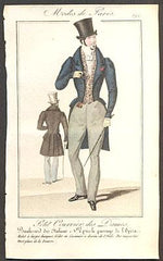 Modes de Paris, ručně kolorovaná rytina, no. 592 - 1.pol. 19. st.