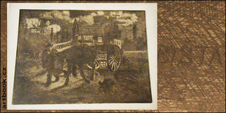 KUBIŠTA; BOHUMIL: MOTIV Z FLORENCIE. - 1907. Lept; 255x345; (papír - grafický karton); značeno uprostřed Bohumil Kubista. REZERVACE