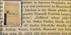 FUCHS; RUDOLF: ČESKÉ A NĚMECKÉ BÁSNICTVÍ V ČESKOSLOVENSKU. - 1937. Přednáška pro německé spisovatele v klubu Berta Brechta v Praze. REZERVACE
