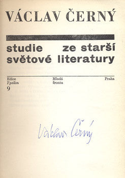 1969. Podpis autora. Edice Ypsilon. /filosofie/