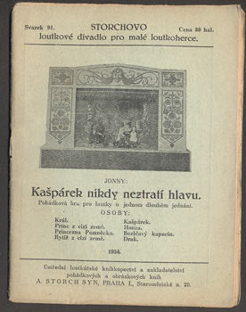 1934. Storchovo loutkové divadlo.  /loutkové divadlo/