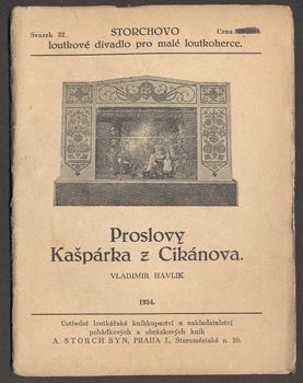1934. Storchovo loutkové divadlo.  /loutkové divadlo/