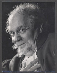 JAN PIVEC. Foto JAROMÍR SVOBODA. - Černobílá fotografie; původní autorská zvětšenina.  /film/divadlo/osobnost/