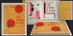 BIEBL; KONSTANTIN: S LODÍ JEŽ DOVÁŽÍ ČAJ A KÁVU. - 1928. Typografické montáže (z nich jedna ve frontispise); typo a obálka KAREL TEIGE. /q( REZER